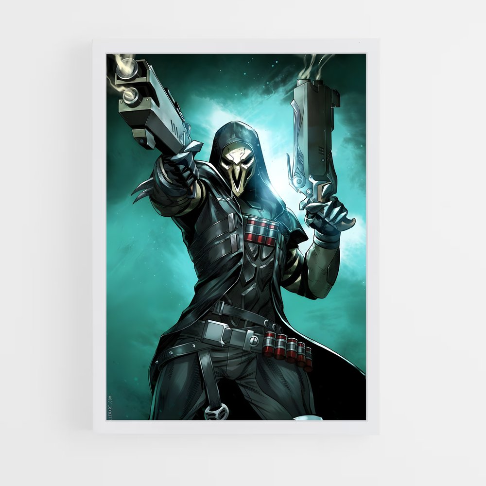 Poster L'Ombre du Faucheur – affiche Overwatch (vue 3)
